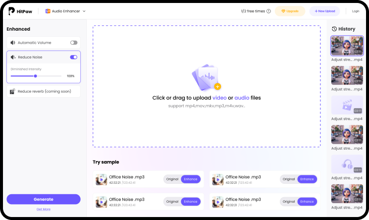HitPaw Online Audio Enhancer
