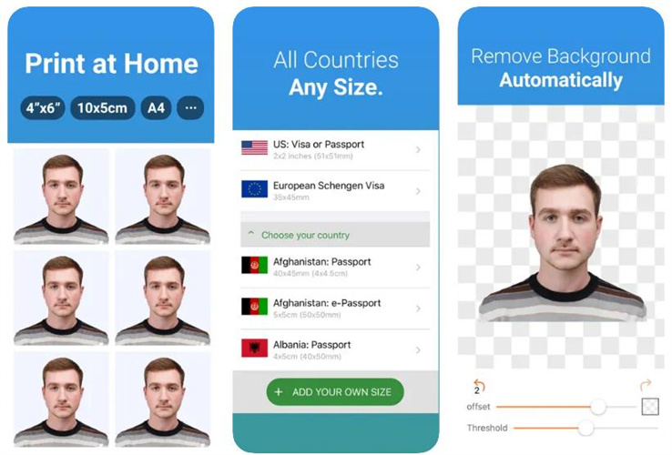 fazer tamanho de passaporte de foto